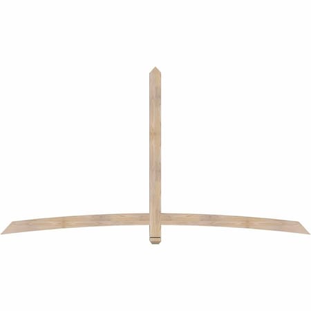 Ekena Millwork Bellingham Smooth Timber Gable Bracket, Douglas Fir, 96"W x 52"H x 3 1/2"D x 3 1/2"F, 13/12 Pitch GBW096X52X0404BEL00SDF